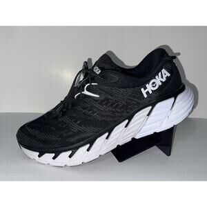 Hoka One One Mens Gaviota 4 1123198 BWHT Black Running Shoes Sneakers Size 12.5D